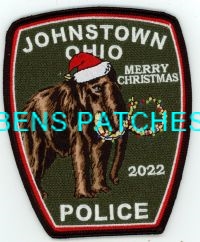 OHIO,JOHNSTOWN POLICE FANTASY PATCH CHRISTMAS 1